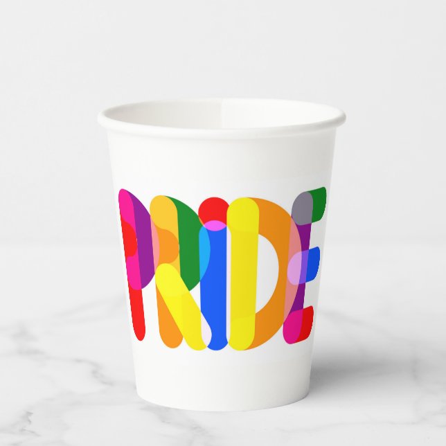 Pride in Design Paper Cups (Left)
