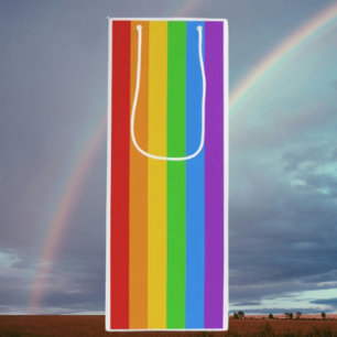 Pride in Every Stripe Wine Gift Bag