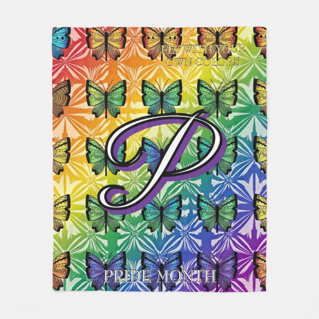 Pride in Flight Collection Fleece Blanket (Front)