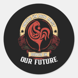 Pride In Our Past Power In Our Future Black Histor Classic Round Sticker