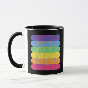 Pride in rainbow colors              mug