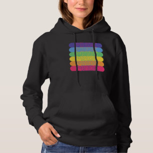Pride in rainbow colours            hoodie