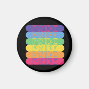 Pride in rainbow colours            magnet