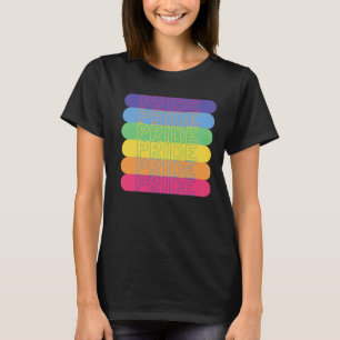 Pride in rainbow colours         T-Shirt