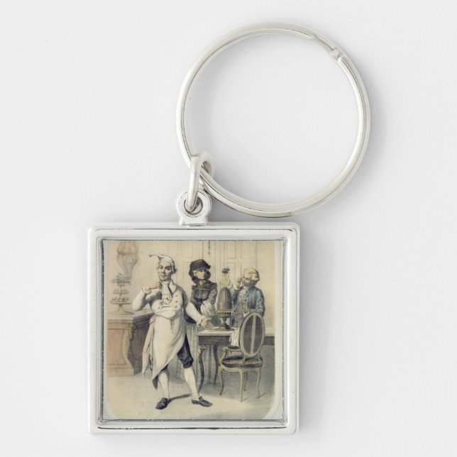 Pride in the Kitchen, from a series of prints depi Key Ring (Front)