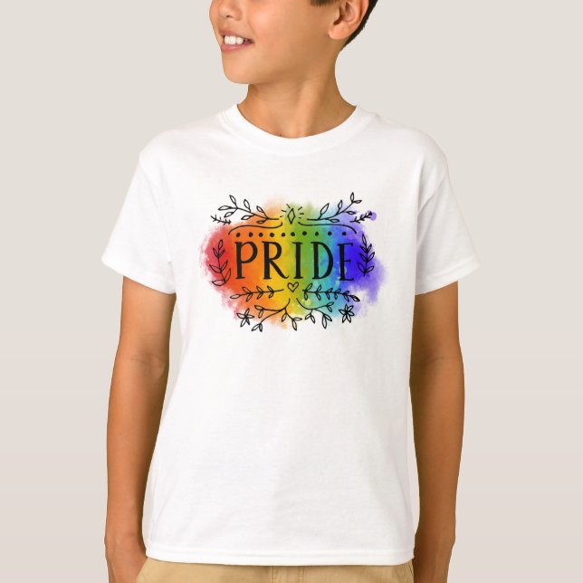 Pride in Watercolor T-Shirt (Front)