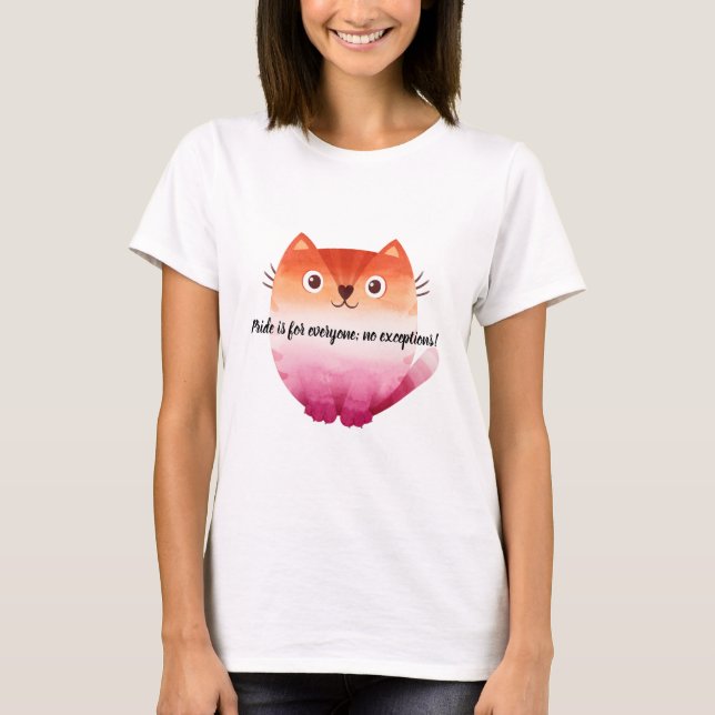 Pride is for everyone no exceptions - Pride T-Shirt (Front)