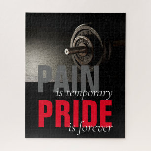Pride is Forever Bodybuilding Motivational Jigsaw Puzzle