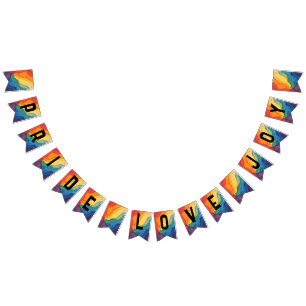 Pride joy and love party bunting