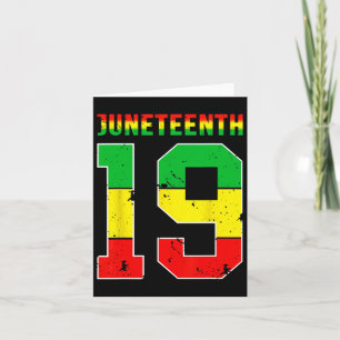 Pride Juneteenth June 19 Clothing Woman1  Card