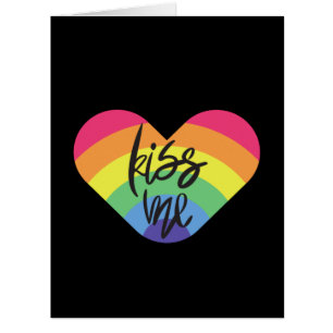 Pride- kiss me. love is fair. card