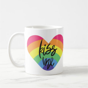 Pride- kiss me. love is fair. coffee mug