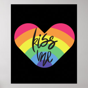 Pride- kiss me. love is fair.  poster