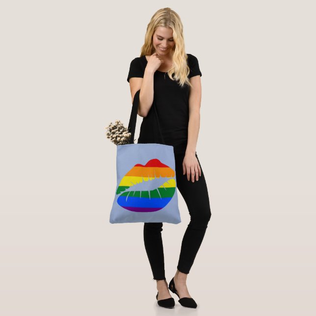 Pride Kiss Tote Bag (On Model)