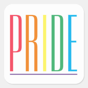 PRIDE Large Square Stickers
