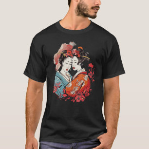 Pride Lesbian Japanese Geisha LGBT Love is Love T-Shirt