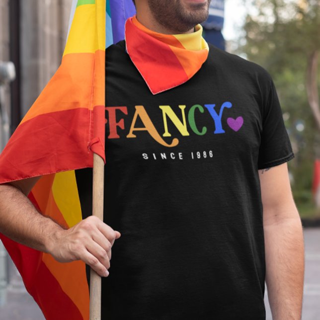 Pride LGBT Fancy Since Year Heart T-Shirt (Creator Uploaded)
