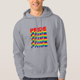 Pride lgbt lgbtq gay rainbow retro colours cool hoodie