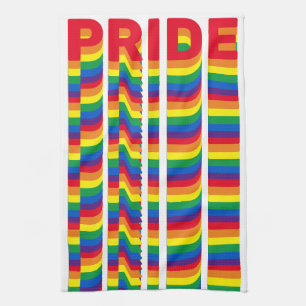 Pride lgbt lgbtq queer gay flag colours pattern tea towel
