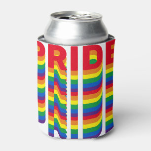 Pride lgbt lgbtq queer gay rainbow colours pattern can cooler