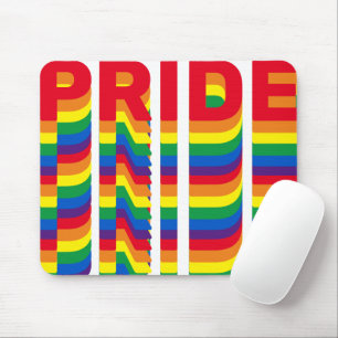 Pride lgbt lgbtq queer gay rainbow colours pattern mouse pad