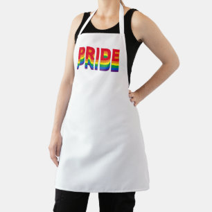Pride lgbt lgbtq queer gay rainbow retro colours apron