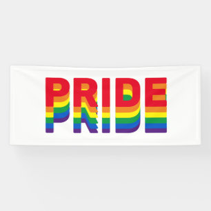 Pride lgbt lgbtq queer gay rainbow retro colours banner