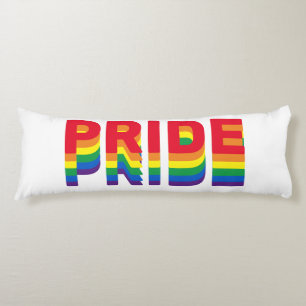 Pride lgbt lgbtq queer gay rainbow retro colours body cushion