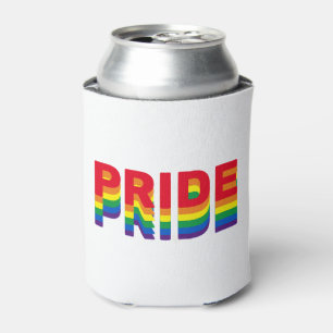 Pride lgbt lgbtq queer gay rainbow retro colours can cooler