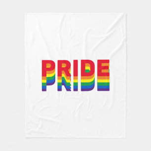Pride lgbt lgbtq queer gay rainbow retro colours fleece blanket