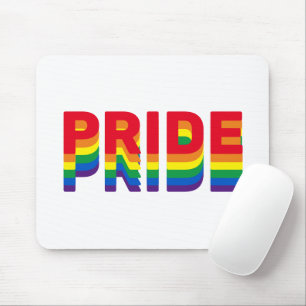 Pride lgbt lgbtq queer gay rainbow retro colours mouse pad