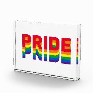 Pride lgbt lgbtq queer gay rainbow retro colours photo block