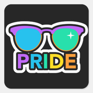 Pride. LGBT+Pride. Rainbow.   Square Sticker
