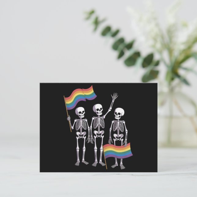 Pride LGBT Rights Lesbian Gay Ally LGBTQ Trans  Postcard (Standing Front)