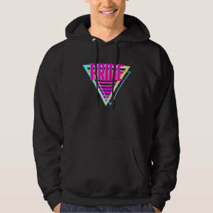 Pride Lgbtq Gay Ally Support Love Retro Hoodie