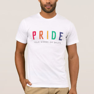 Pride   LGBTQ Gay Modern Rainbow T-Shirt