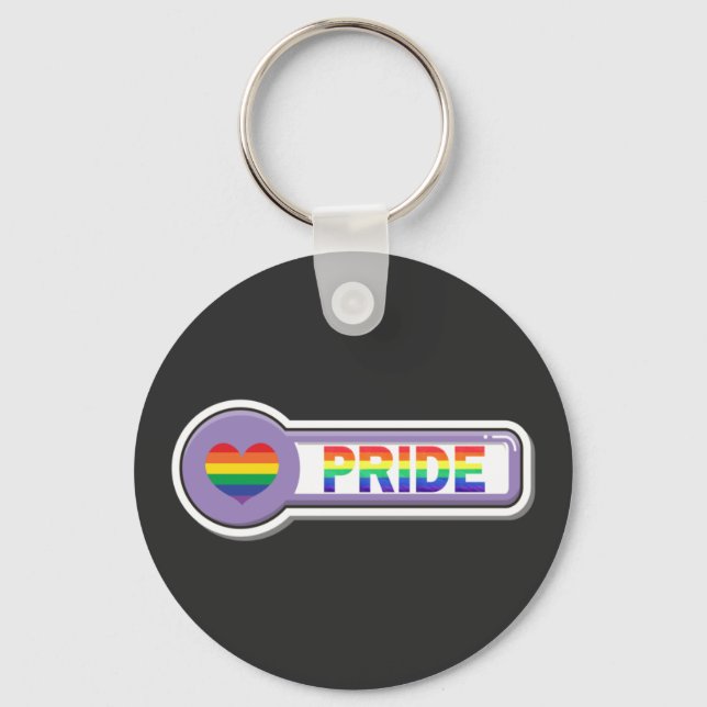 Pride LGBTQ+ Key Ring (Front)