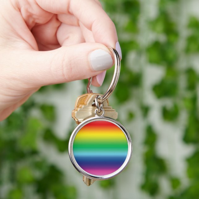 Pride lgbtq lgbt rainbow colors key ring (Hand)