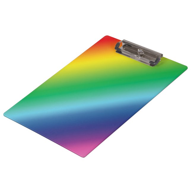 Pride lgbtq lgbt rainbow colours pattern clipboard (Angled)
