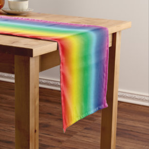 Pride lgbtq lgbt rainbow colours short table runner