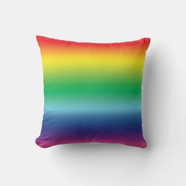 Pride lgbtq lgbt rainbow gay flag colours cushion (Front)