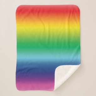 Pride lgbtq lgbt rainbow gay flag colours sherpa blanket