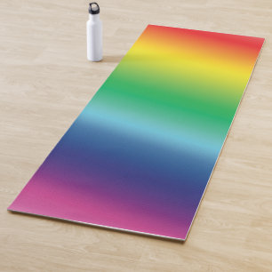 Pride lgbtq lgbt rainbow pattern colours yoga mat