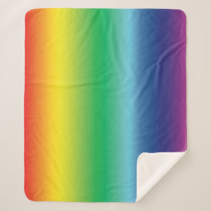 Pride lgbtq lgbt rainbow queer gay flag colours sherpa blanket