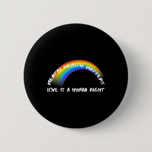 Pride Lgbtq - Love Is A Human Right 6 Cm Round Badge