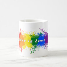 Pride LGBTQ Mug, love is love 