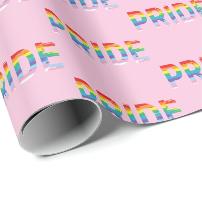 PRIDE LGBTQIA Rainbow Colours Cool Wrapping Paper (Roll Corner)