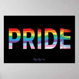 PRIDE LGBTQIA Rainbow Flag, Month Cool Poster