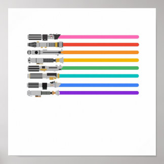 Pride Lightsabers Poster