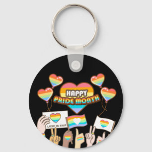 Pride love. Love is fair. Pride month.         Key Ring